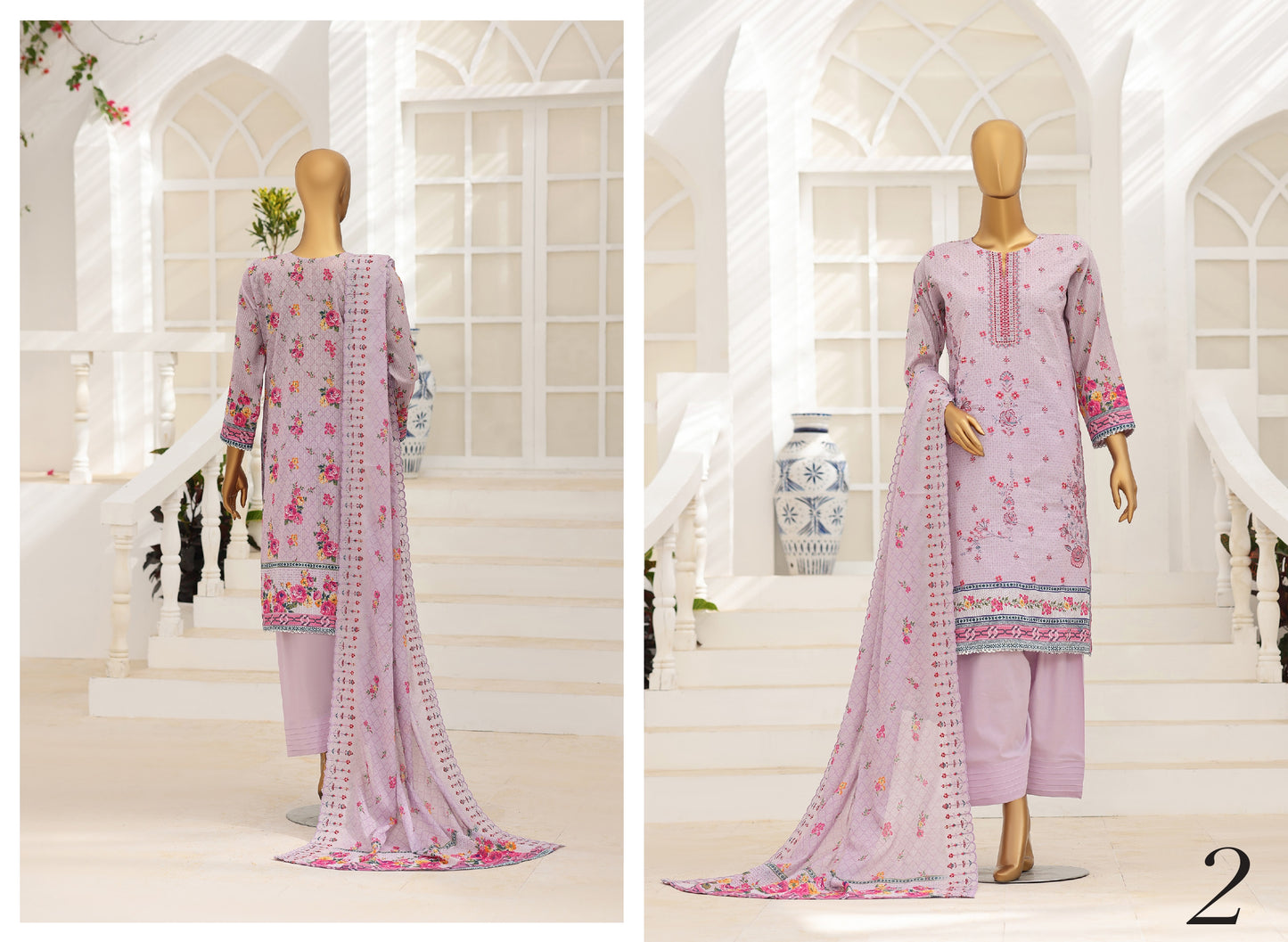 MTF – FITRUS 3pcs Unstitched Embroidery Collection