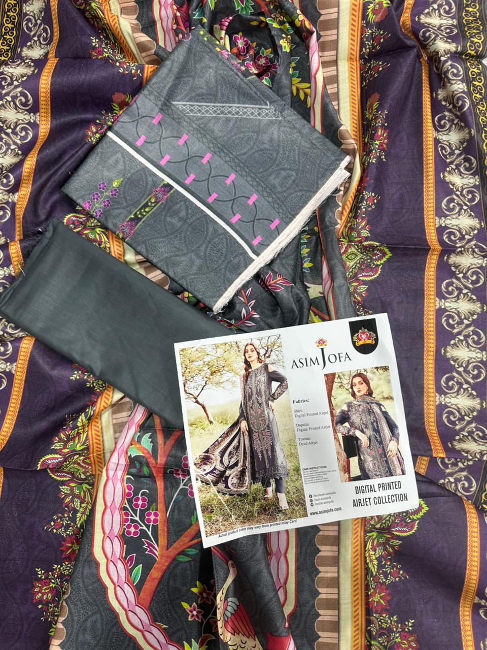 GulAhmed Unstitched Lawn 3 Pieces in Wholesale Price 🔥🧡