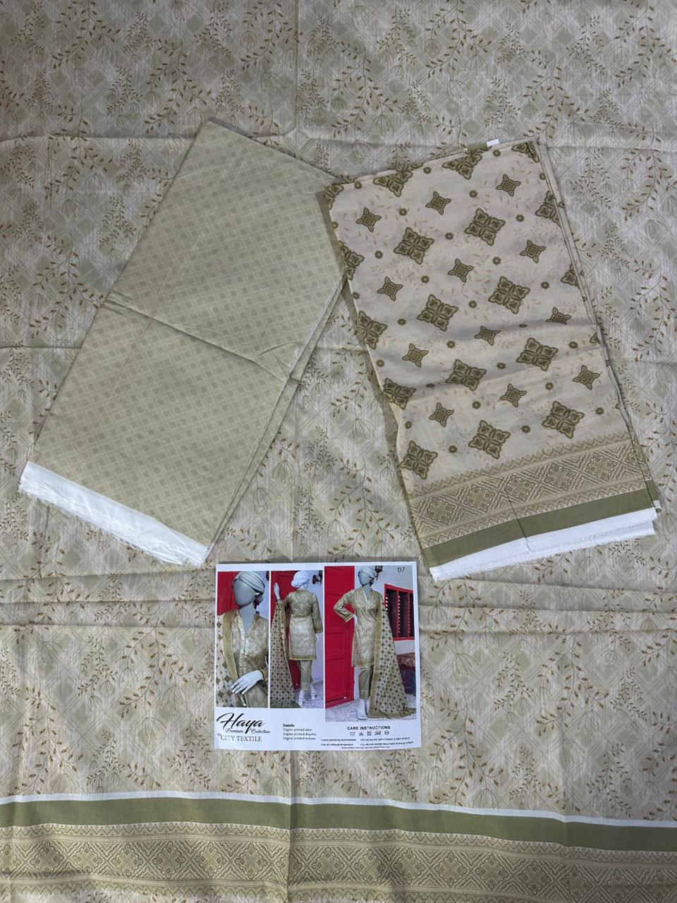 HAYA 100% Original 🌷 3PC Unstitched In Wholesale Price 😱❤️
