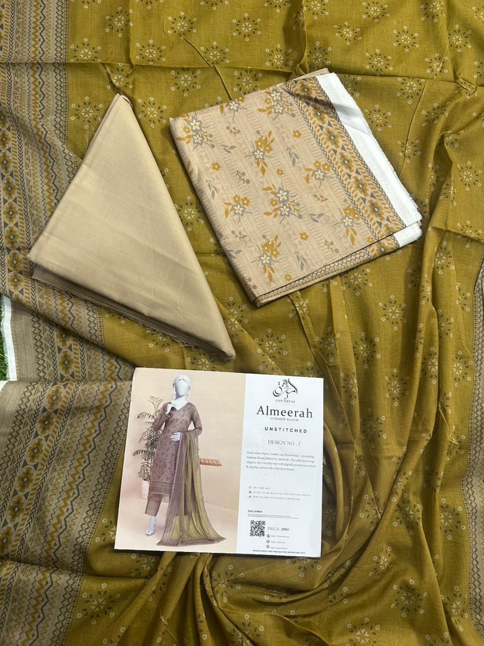 Almeerah 100% Original 🌷 3PC Unstitched In Wholesale Price 😱❤️