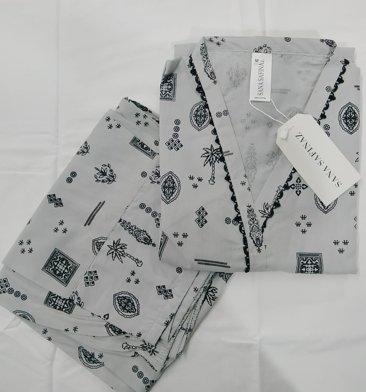 Sanasafinaz Cords Cotton Printed Stitched 2P 🔥🥳