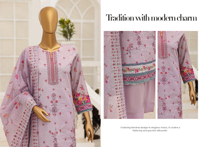 MTF – FITRUS 3pcs Unstitched Embroidery Collection