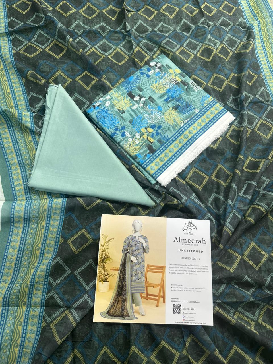 Almeerah 100% Original 🌷 3PC Unstitched In Wholesale Price 😱❤️
