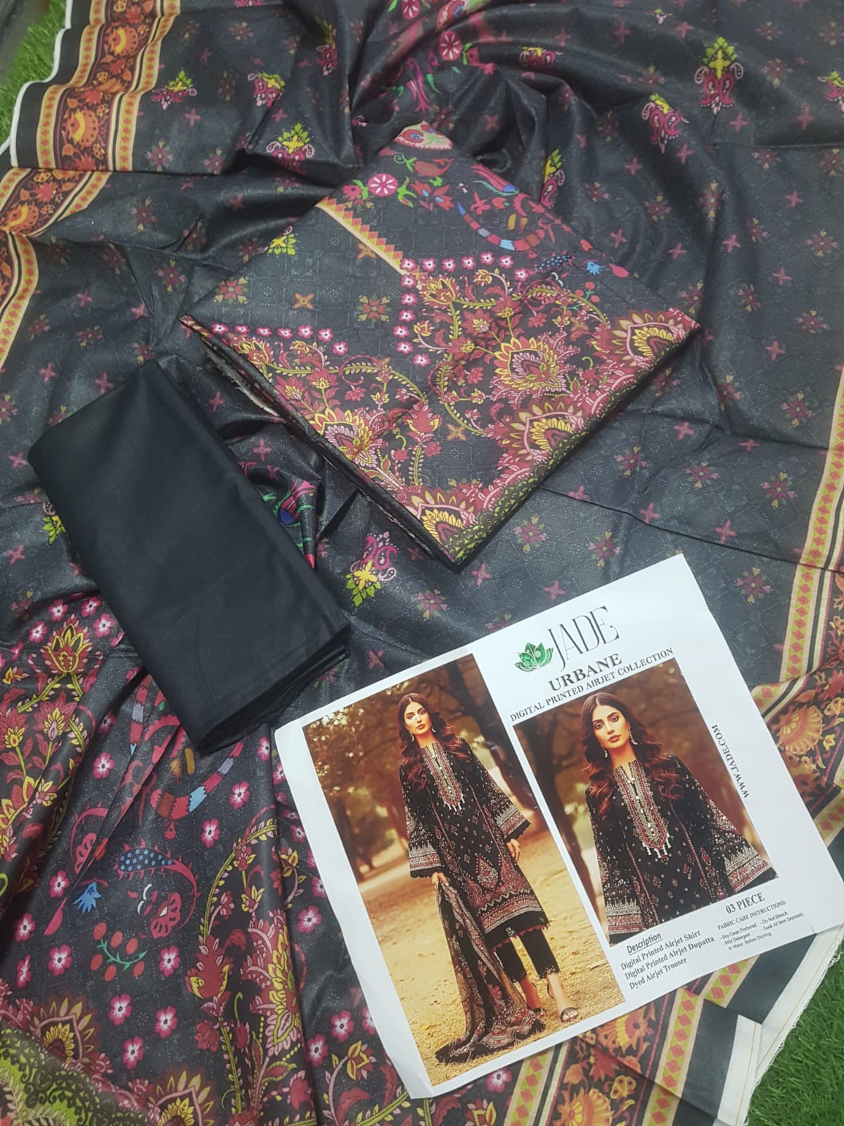 Jade Unstitched Lawn 3 Pieces in Wholesale Price 🔥🧡