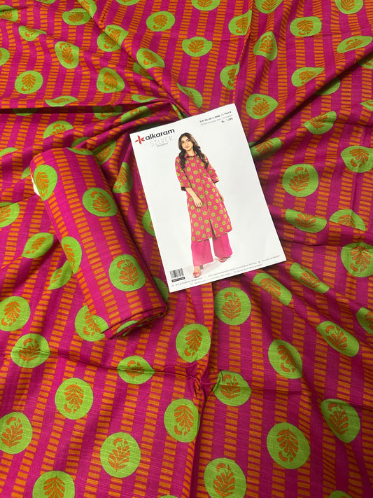 Alkaram Pink Khaddar 2Pcs