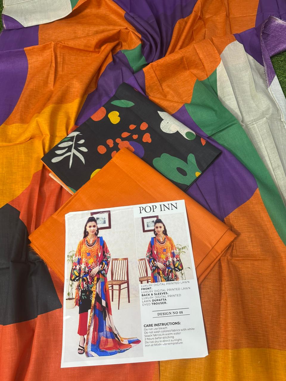 🌸 POPINN GULJEE 🌸 Lawn Unstitched 3 Pieces in Wholesale Price 🔥🧡