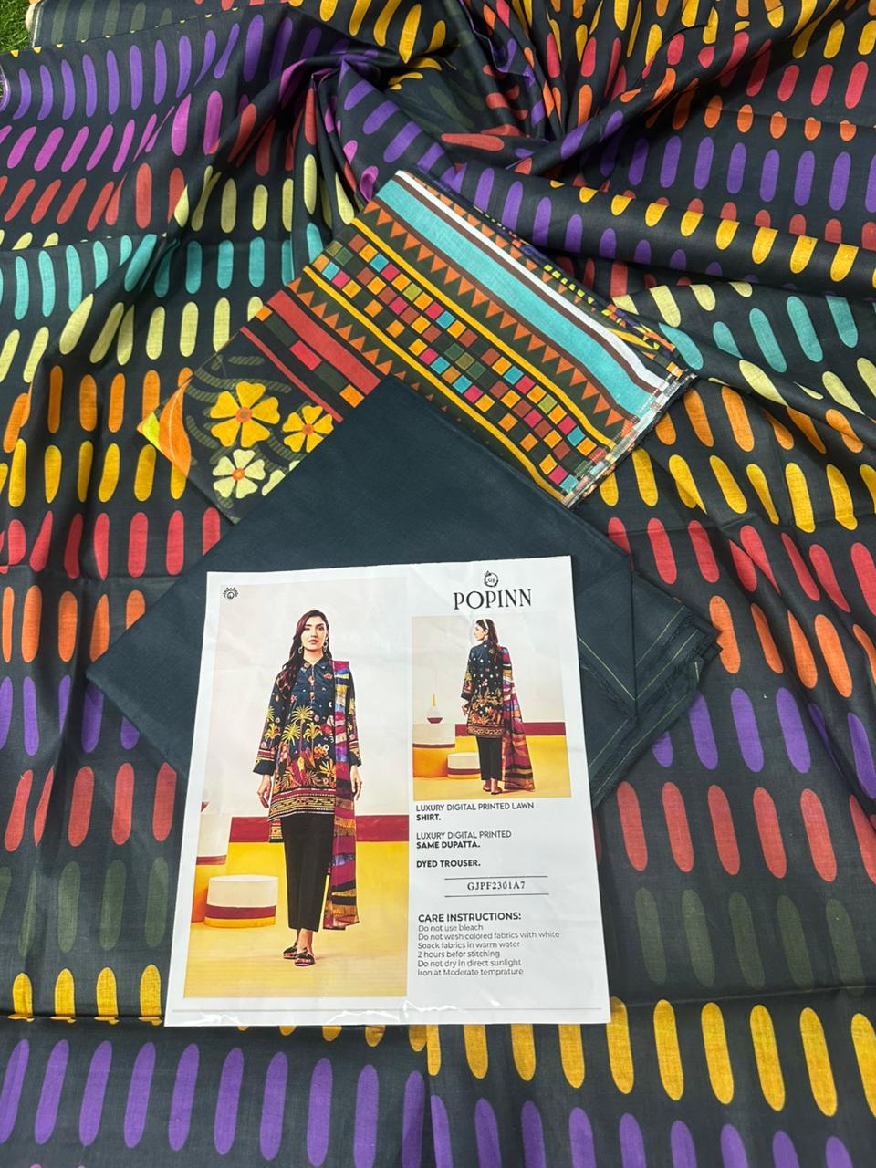 🌸 POPINN GULJEE 🌸 Lawn Unstitched 3 Pieces in Wholesale Price 🔥🧡