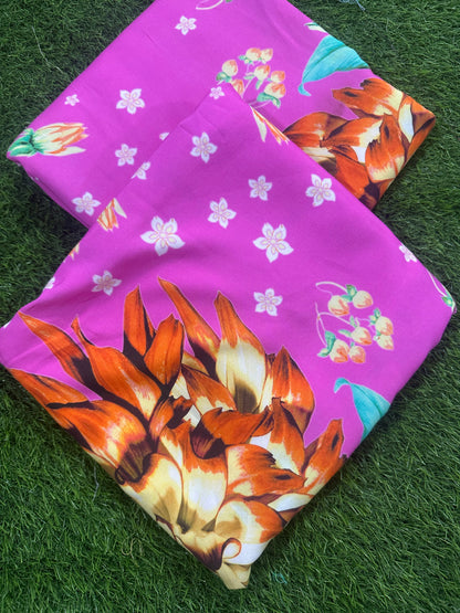Unstitched Printed Linen 2 Piece Stock Available ❤️