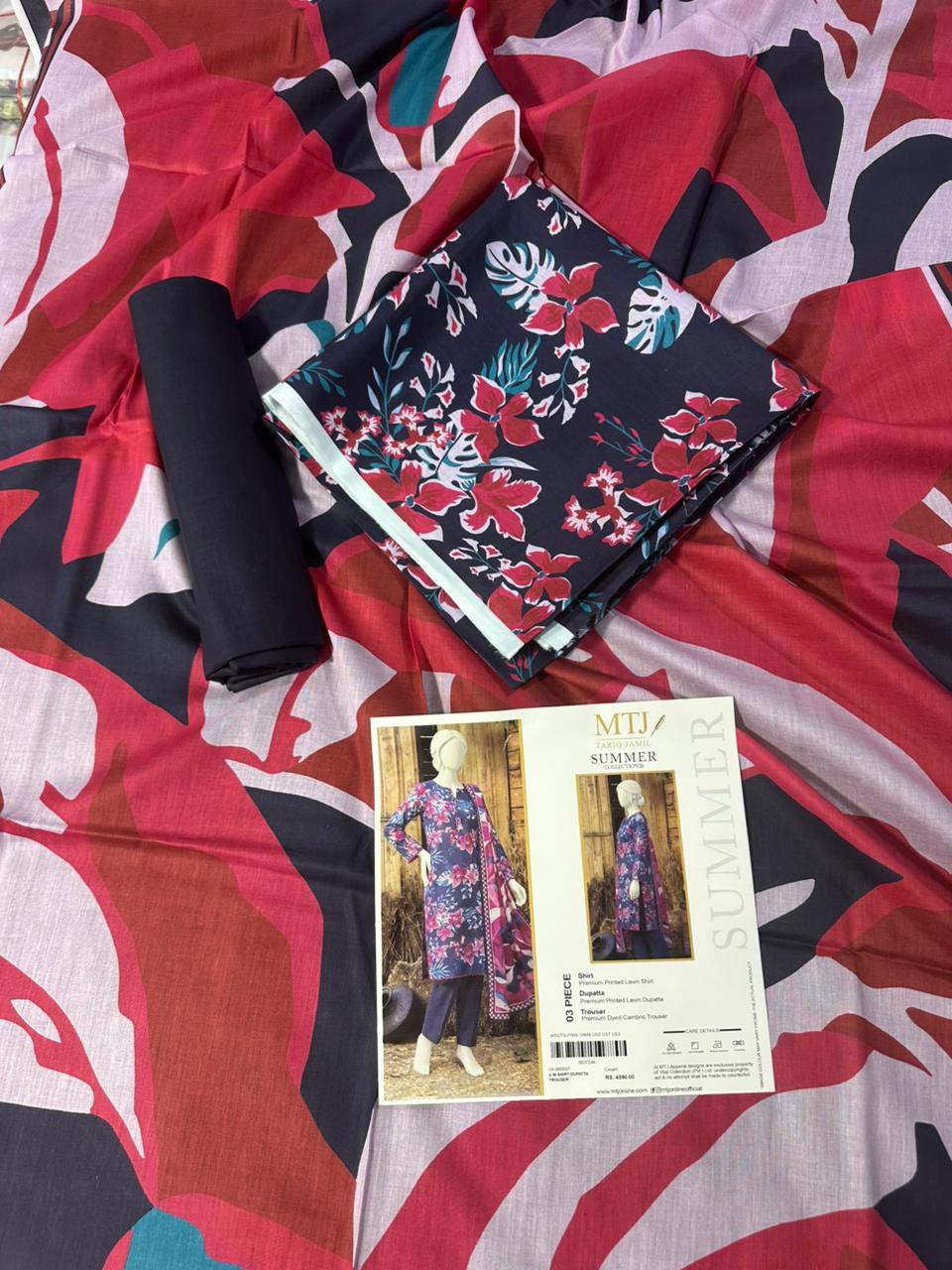 MTJ Lawn Funky Collection 2026 ✨🔥 | 3 Piece Unstitched Digital Printed Lawn | Airjet Lawn Shirt, Dupatta & Trouser 🔥