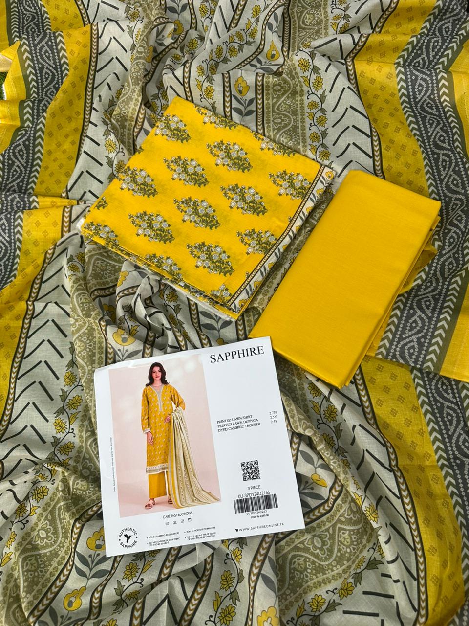 🌺 SAPPHIRE Unstitched Lawn 3 Piece 😱✨ New Arrival 2026🌺