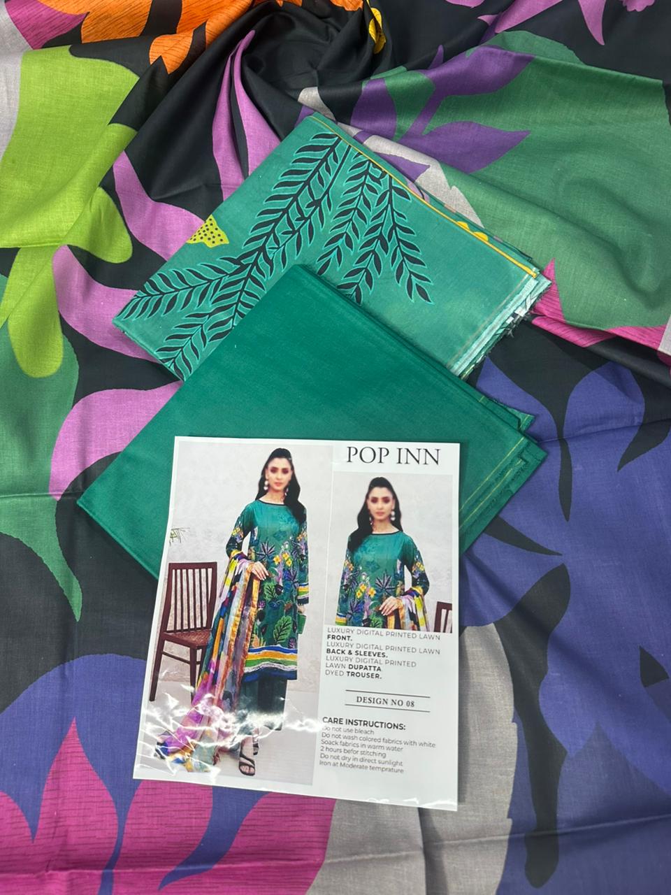 🌸 POPINN GULJEE 🌸 Lawn Unstitched 3 Pieces in Wholesale Price 🔥🧡