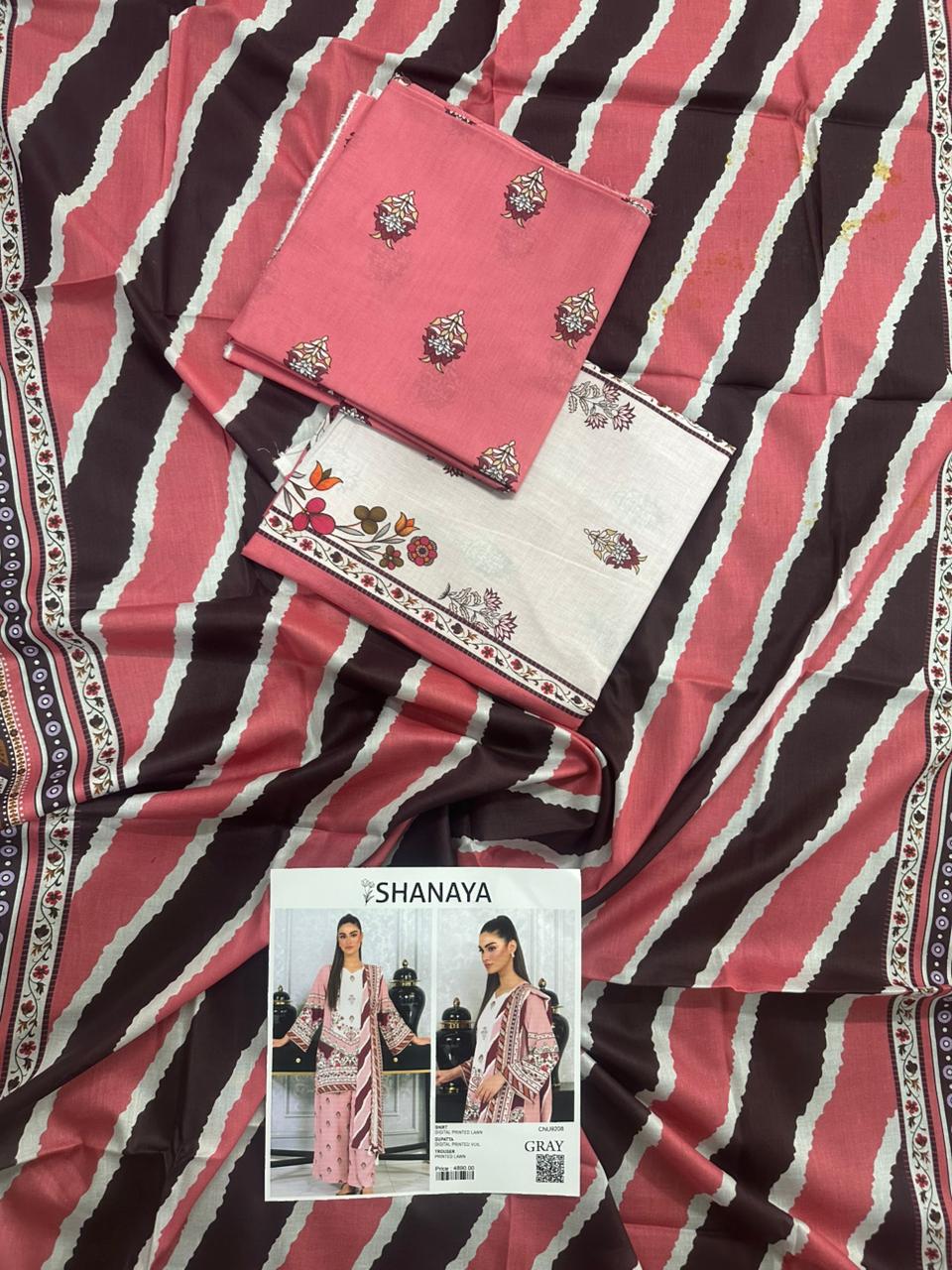 SHANAYA UNSTITCHED CORDSET STYLE 3 PIECE 🎉💜