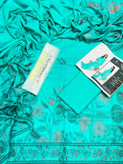 ✨ SARINA Unstitched Jacquard 3-Piece Collection ✨ COZY FROZY