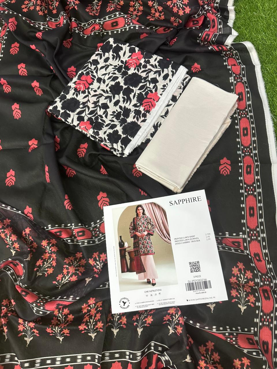 🌺 SAPPHIRE Unstitched Lawn 3 Piece 😱✨ New Arrival 2026🌺