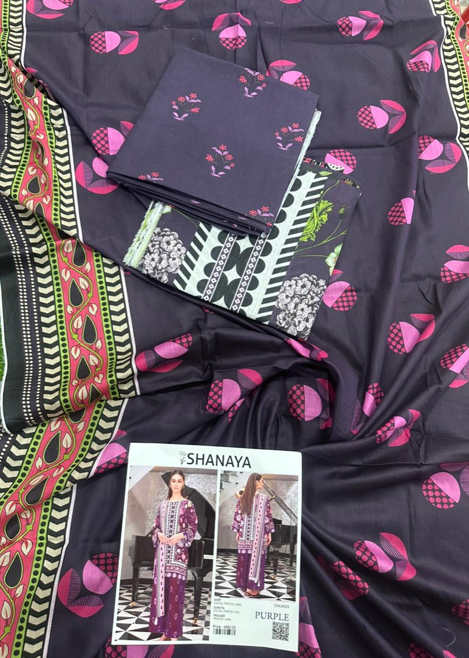 SHANAYA UNSTITCHED CORDSET STYLE 3 PIECE 🎉💜