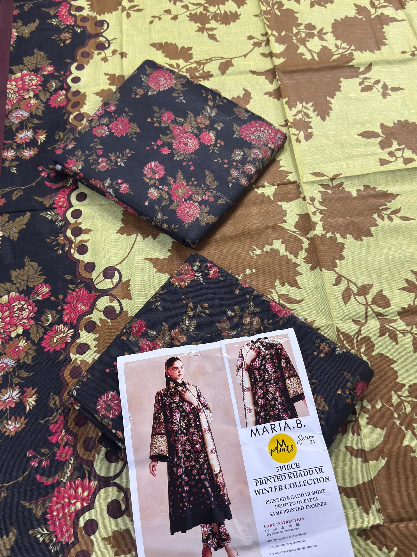Maria.B 3-Piece Unstitched  Khaddar Collection 2026 🔥🧡