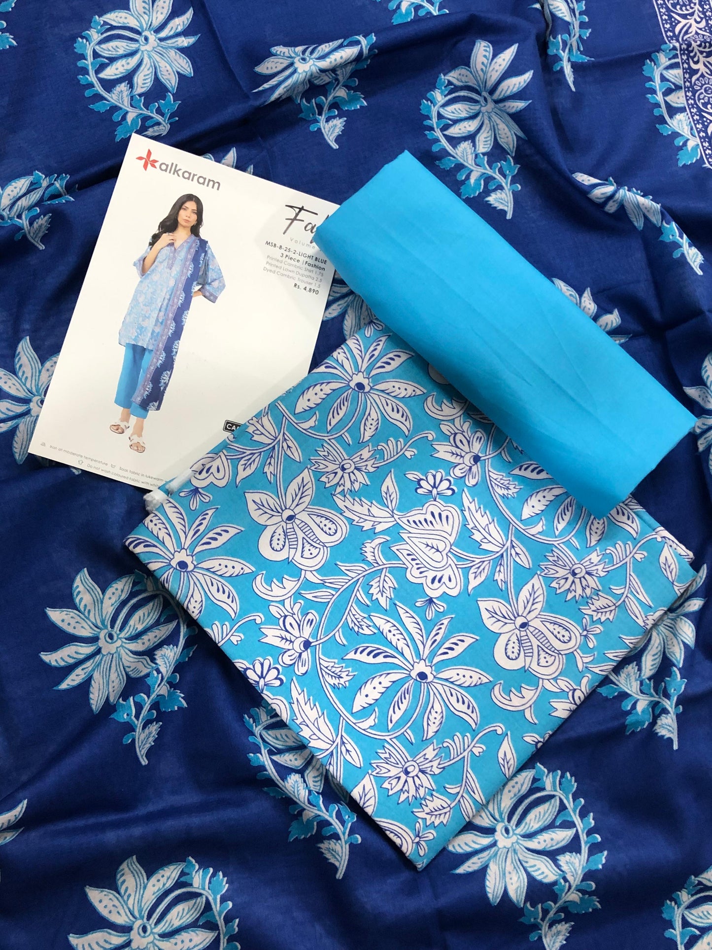 Alkaram 100% Original Lawn 3 Piece 😉🧡