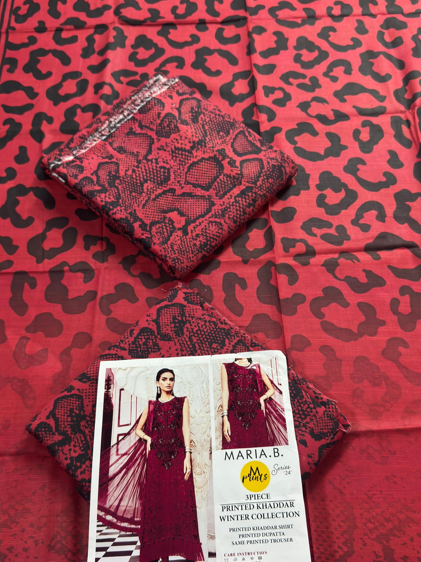 Maria.B 3-Piece Unstitched  Khaddar Collection 2026 🔥🧡