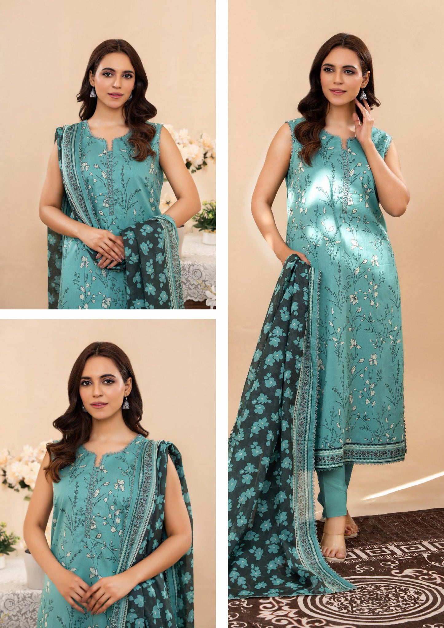 ZESH Unstitched Lawn 100% Original 3 PCs Suit In WHOLESALE PRICE 💯✨