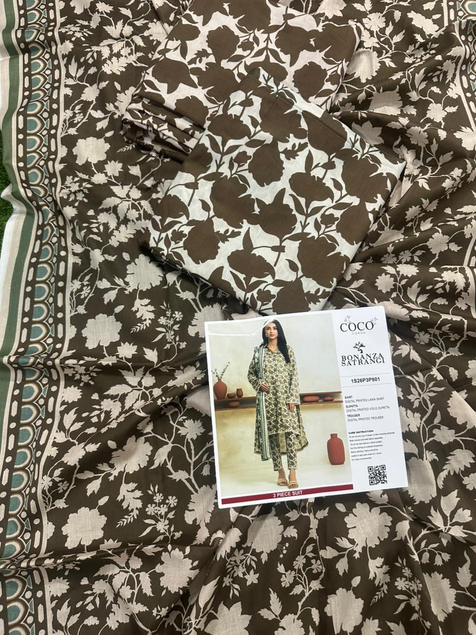 🌸 COCO CORDS By BONANZA 🌸 Lawn Unstitched 3 Pieces in Wholesale Price 🔥🧡