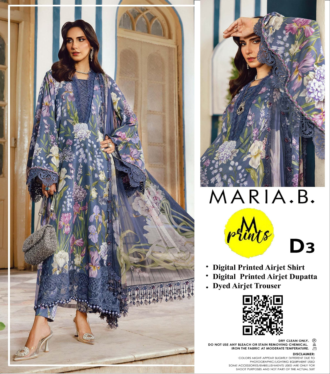 MARIA.B Unstitched Lawn 3 Pieces in Wholesale Price 🔥❤️