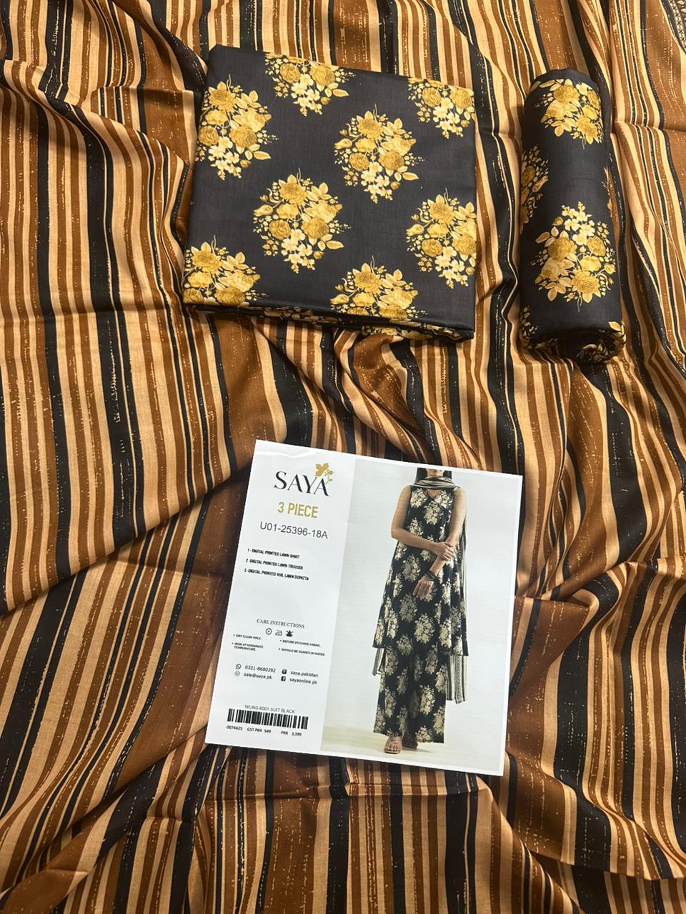 🌸 SAYA 🌸 Lawn Unstitched 3 Pieces in Wholesale Price 🔥🧡