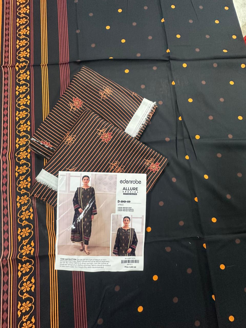 🌸 Edenrobe 🌸 Lawn Unstitched 3 Pieces in Wholesale Price 🔥🧡