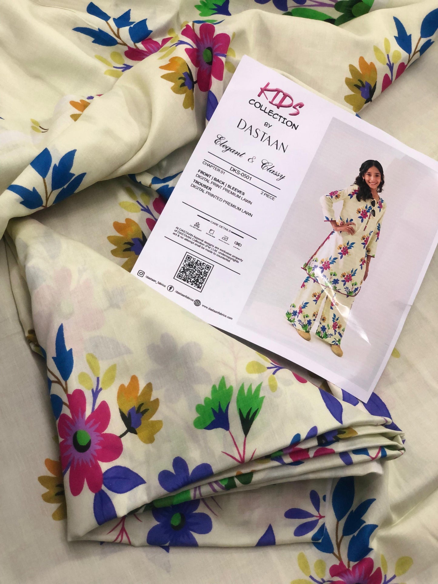 DASTAAN Unstitched Kids Collection Lawn 2 Piece 💕👧