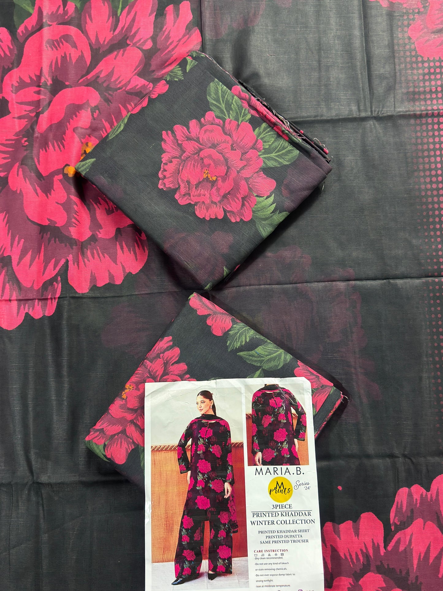 Maria.B 3-Piece Unstitched  Khaddar Collection 2026 🔥🧡