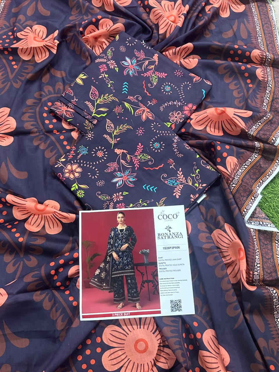 🌸 COCO CORDS By BONANZA 🌸 Lawn Unstitched 3 Pieces in Wholesale Price 🔥🧡