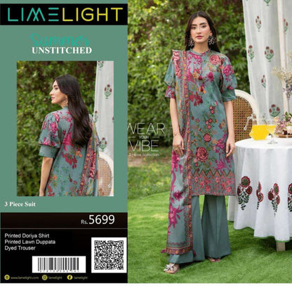 🌼 LIMELIGHT BANADORA 3PCS 🌼  2026 ☀️💎 3 Piece Unstitched Lawn 💎