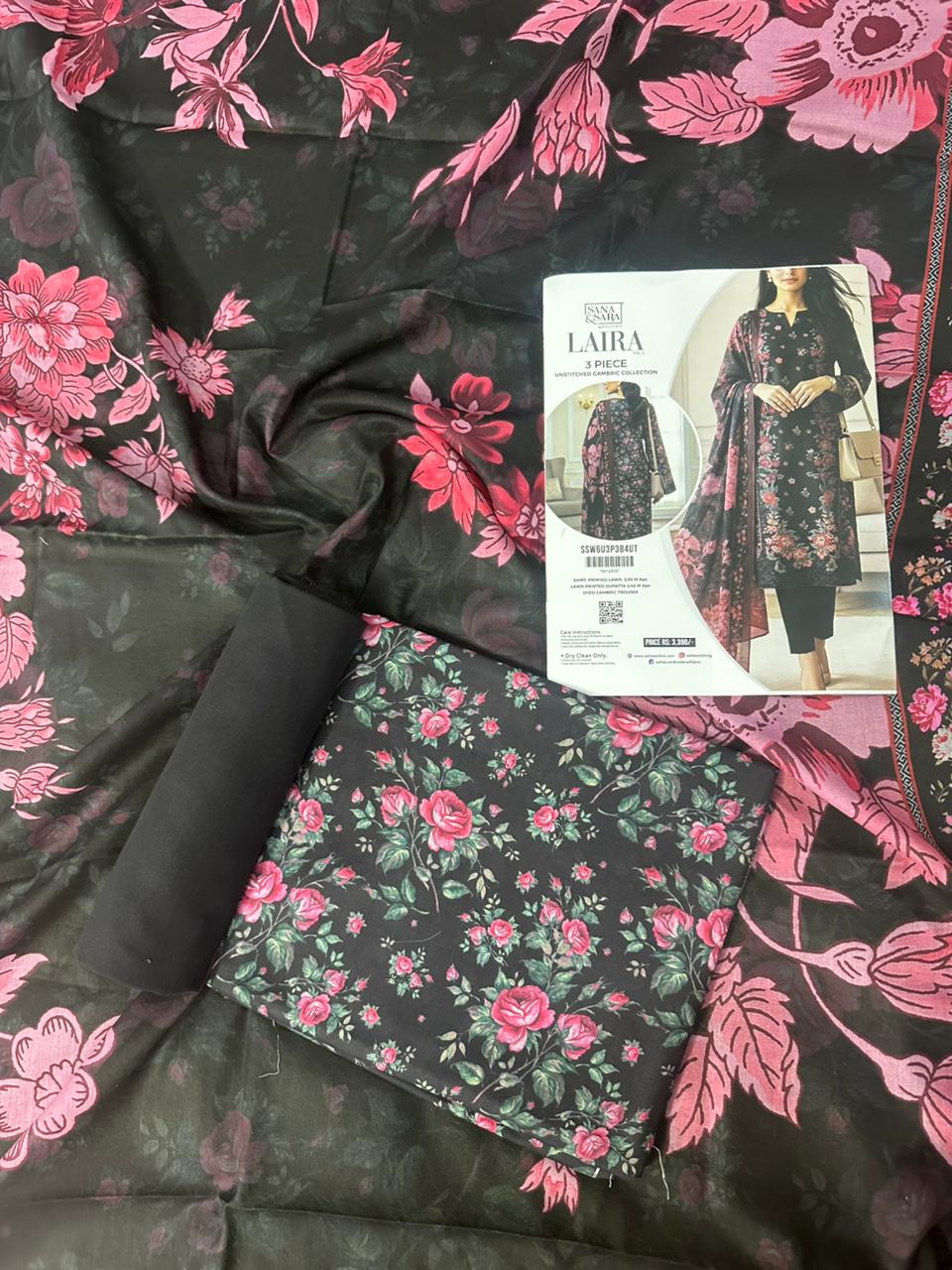 ❤️✨ SALITEX LAIRA VOL-2 ✨❤️
💯 100% ORIGINAL LAWN 🌸
👑 LAIRA by SANA & SARA 👑SSW6U3P384UP
