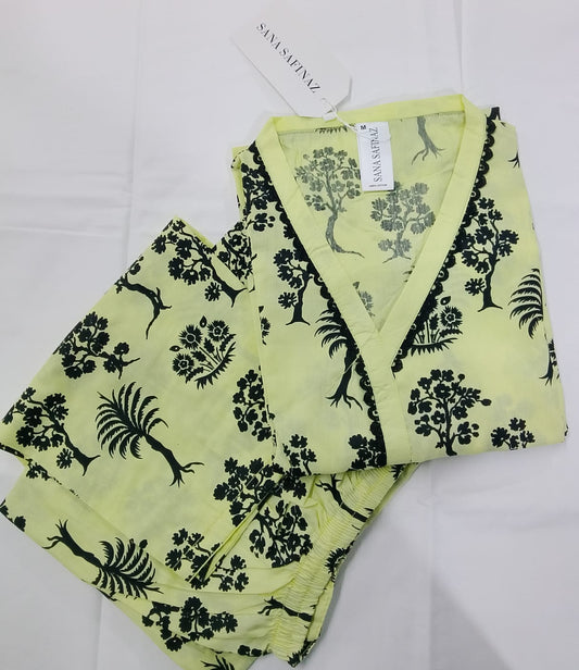 Sanasafinaz Cords Cotton Printed Stitched 2P 🔥🥳