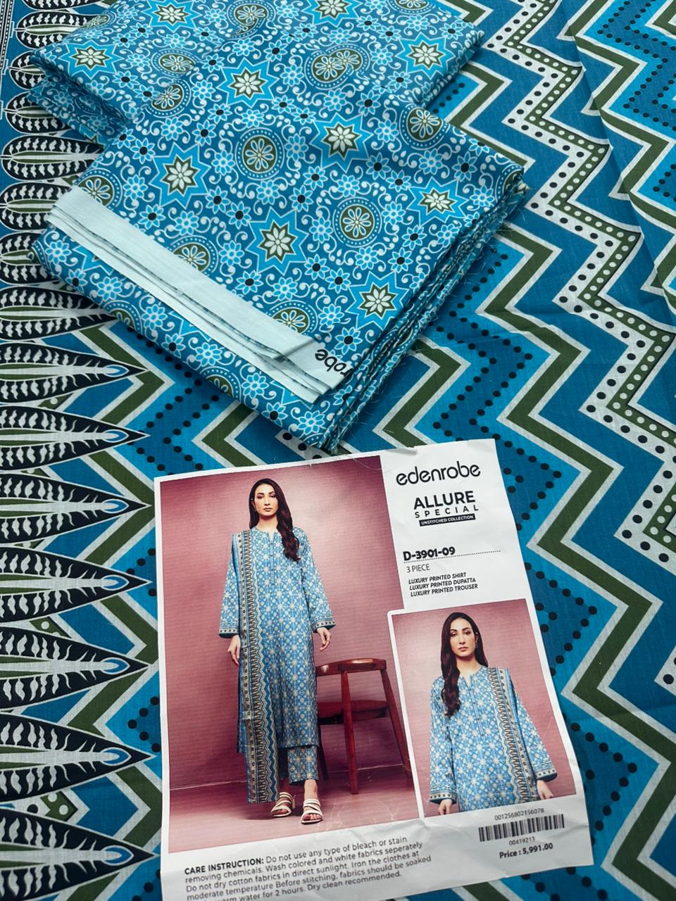 🌸 Edenrobe 🌸 Lawn Unstitched 3 Pieces in Wholesale Price 🔥🧡