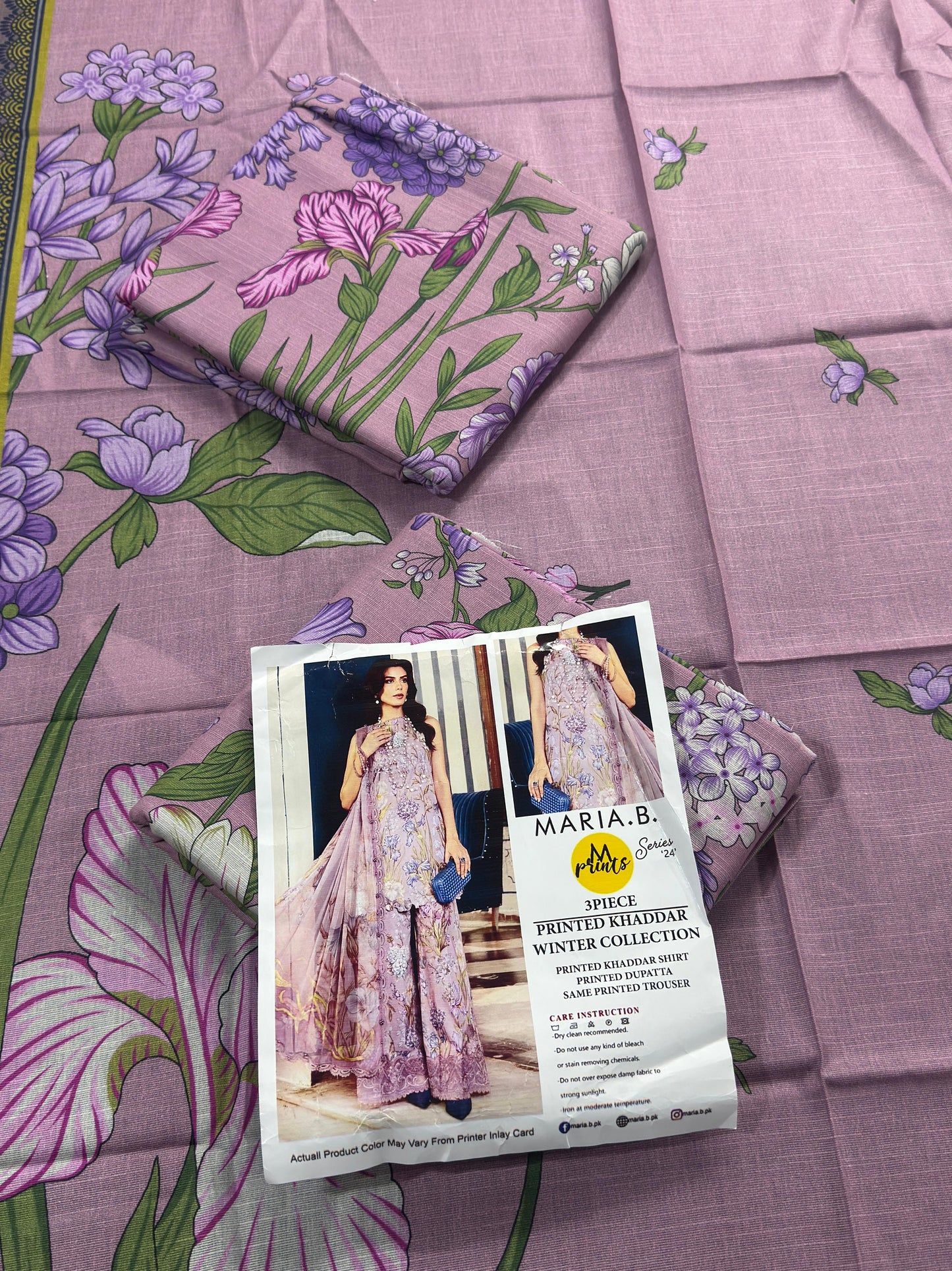 Maria.B 3-Piece Unstitched  Khaddar Collection 2026 🔥🧡