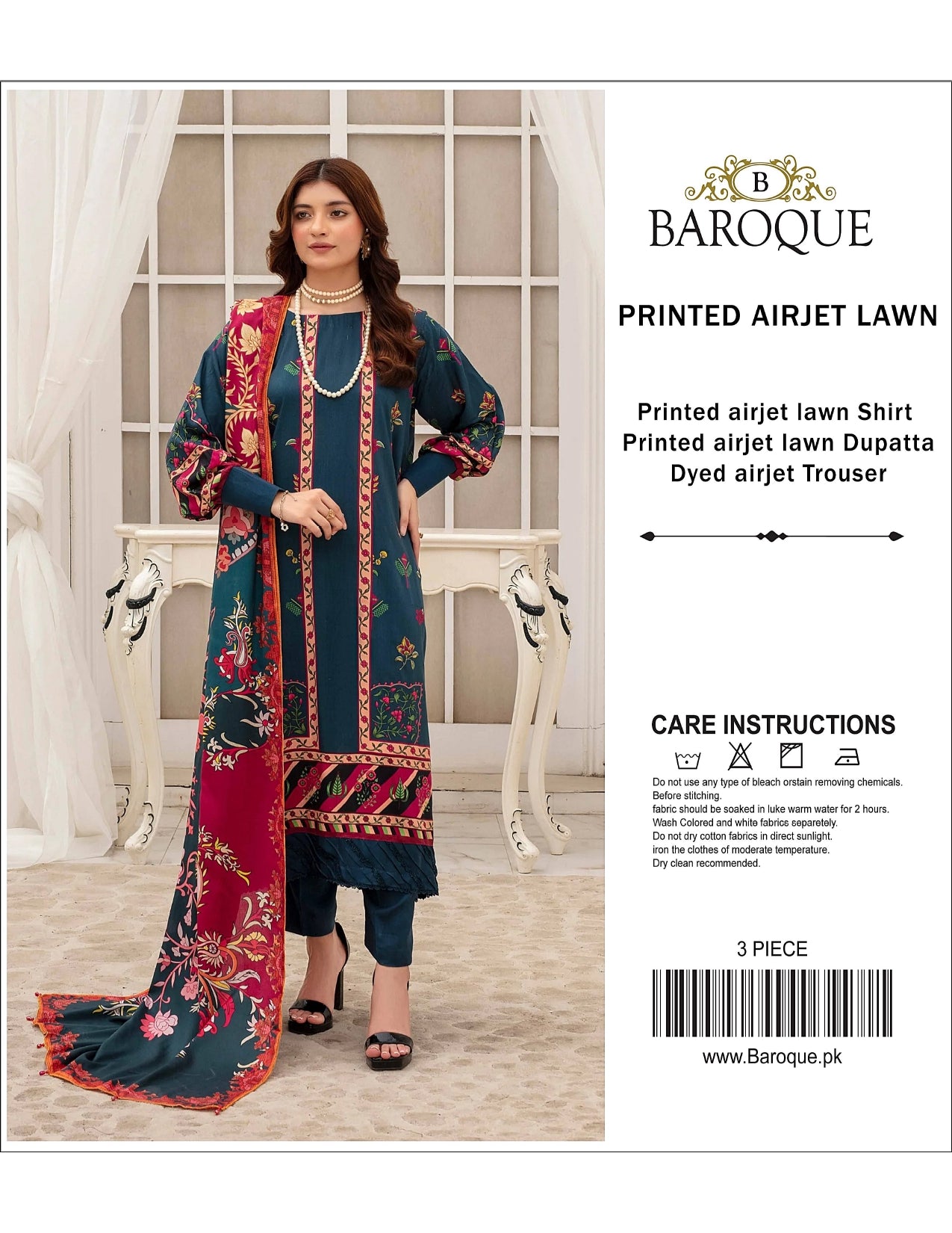 BAROQUE Lawn Printed 3PC In Wholesale Price 🥺🔥
