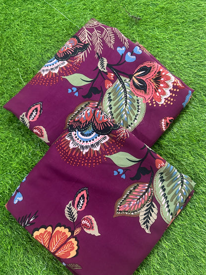 Unstitched Printed Linen 2 Piece Stock Available ❤️