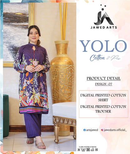 YOLO 100% ORIGINAL COTTON by Jawed Arts 🌷❤️