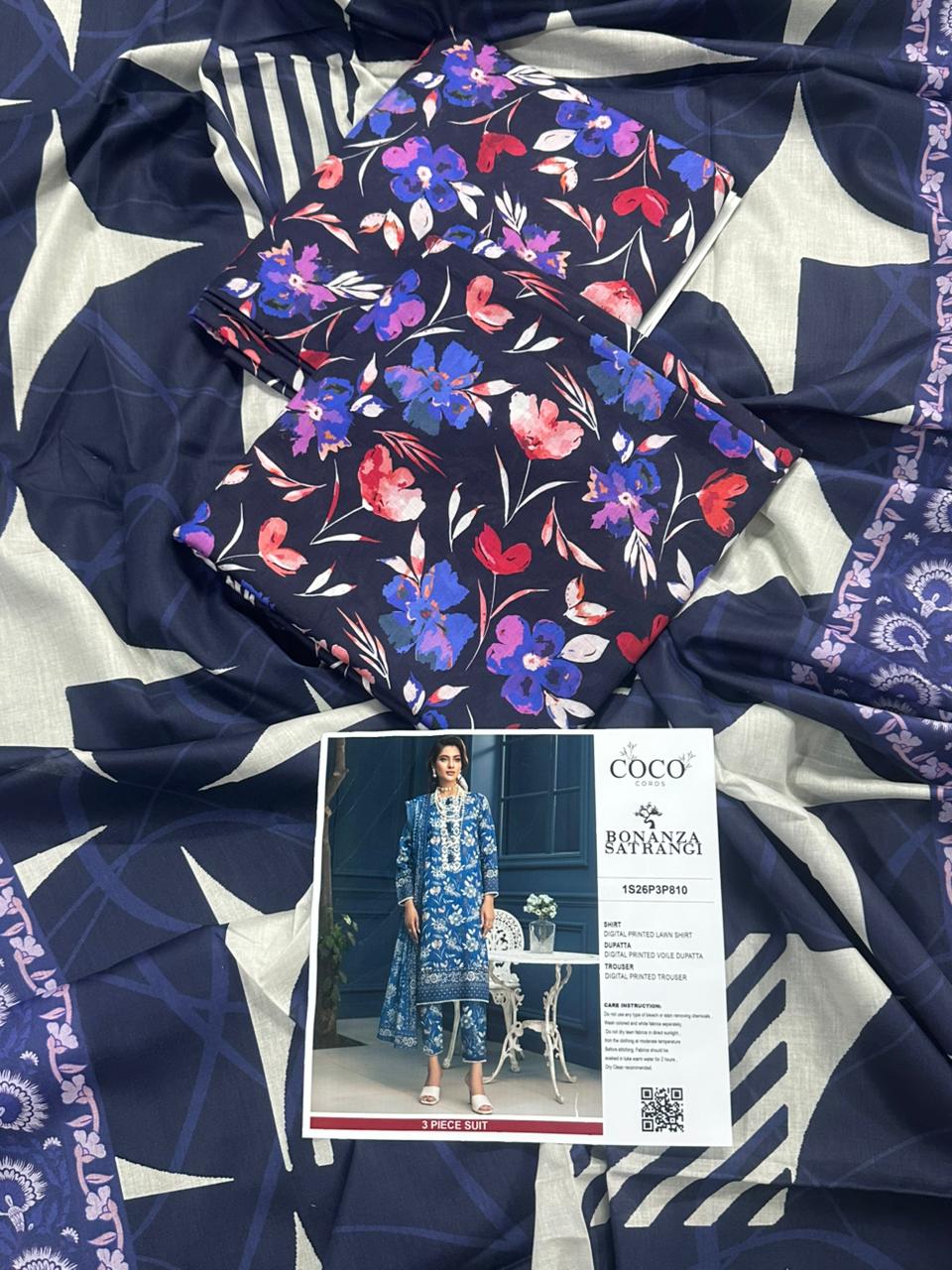 🌸 COCO CORDS By BONANZA 🌸 Lawn Unstitched 3 Pieces in Wholesale Price 🔥🧡