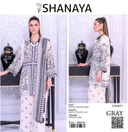 SHANAYA UNSTITCHED CORDSET STYLE 3 PIECE 🎉💜
