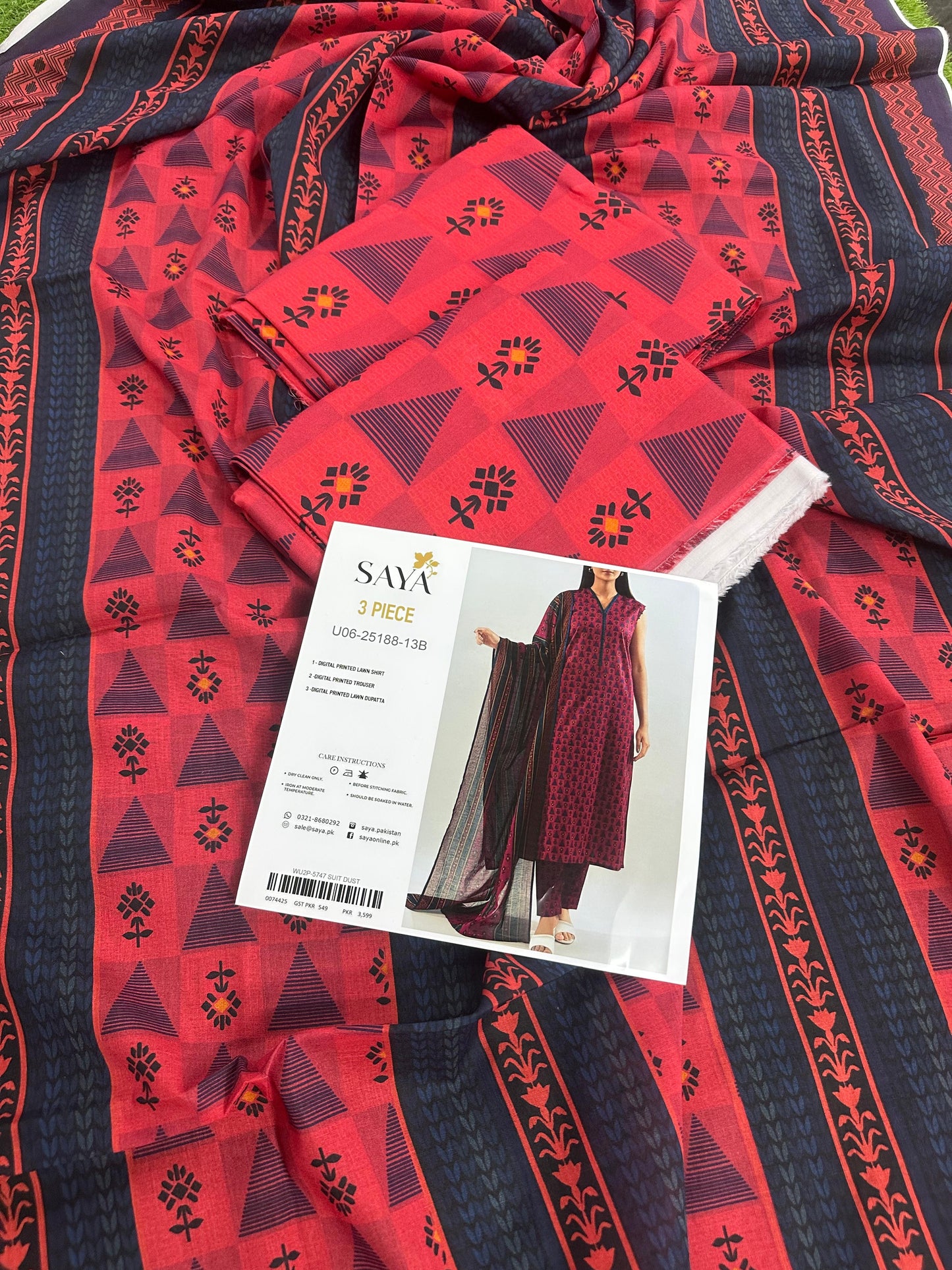 🍃SAYA PRINTED LAWN 3PC🍃*
