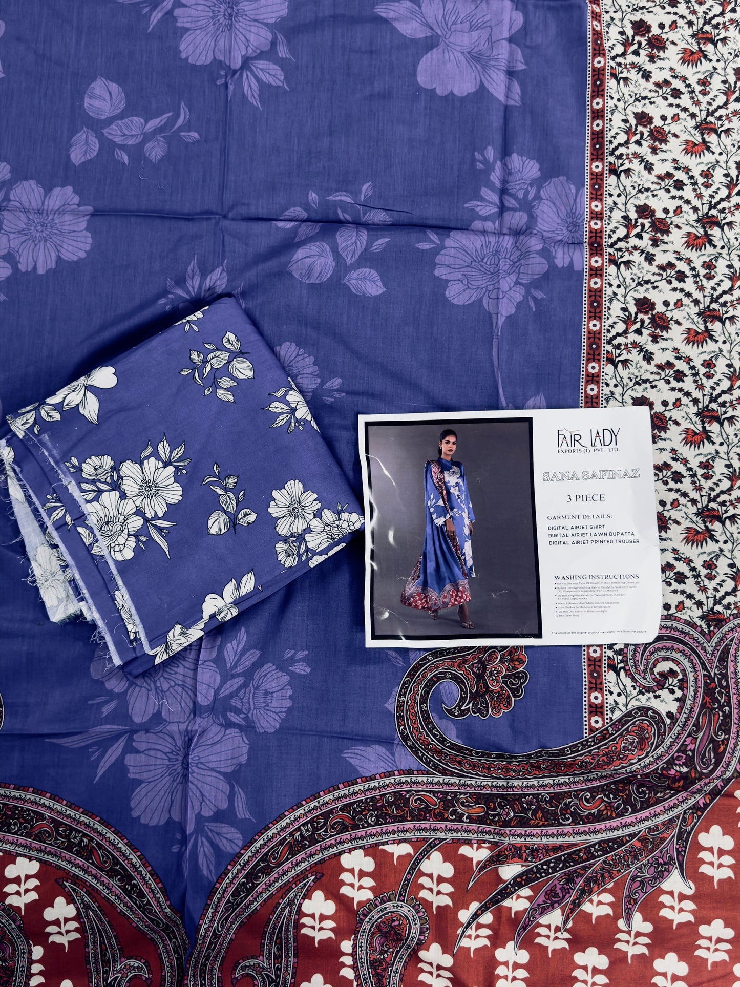 Sana Safinaz Lawn Unstitched 3 Pieces ❤️🔥