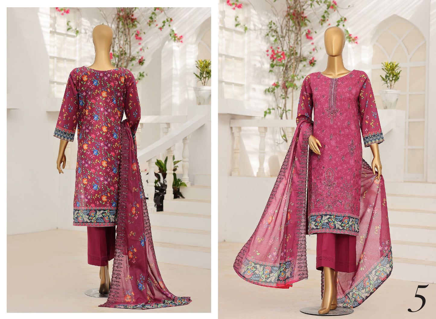 MTF – FITRUS 3pcs Unstitched Embroidery Collection