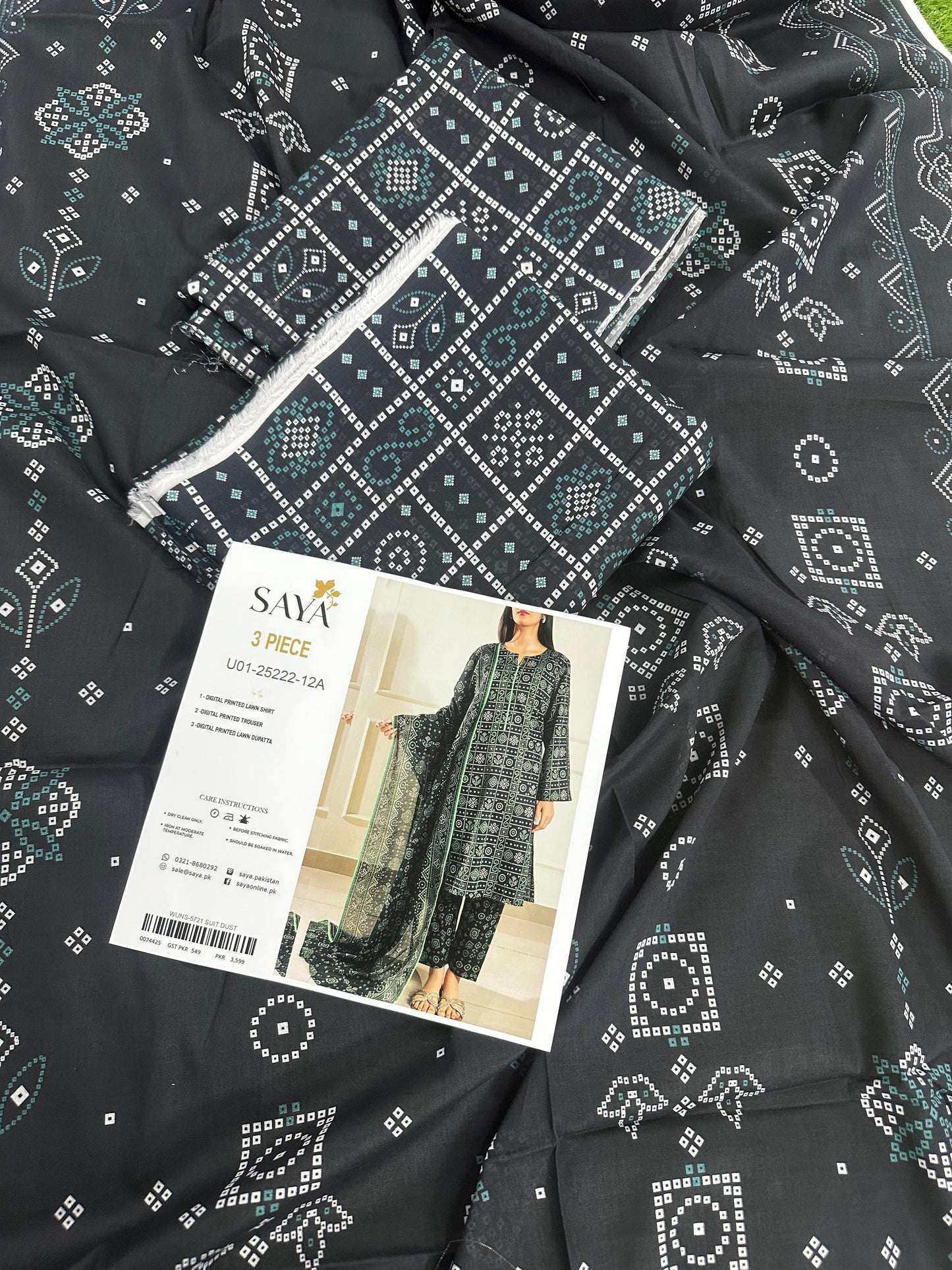 🍃SAYA PRINTED LAWN 3PC🍃*