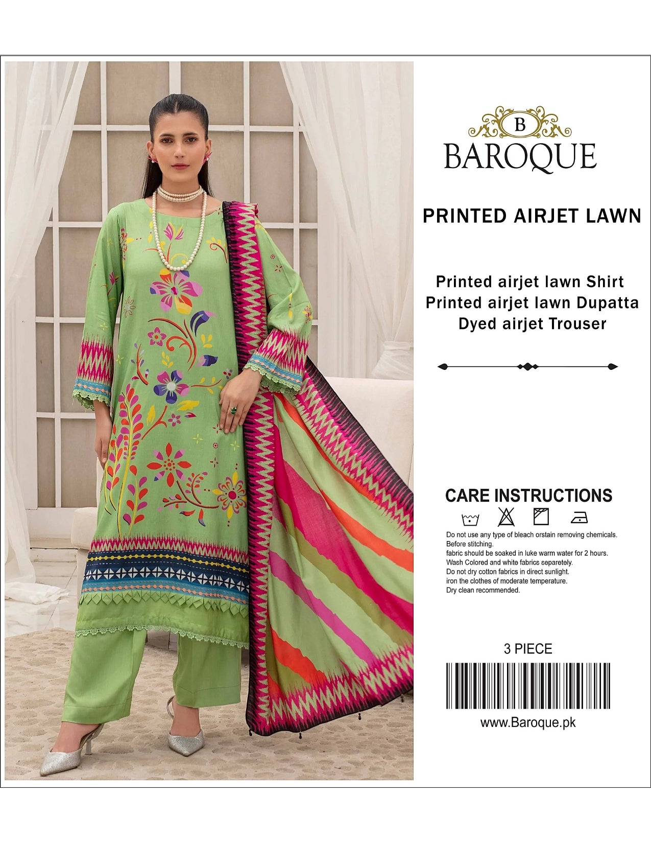 BAROQUE Lawn Printed 3PC In Wholesale Price 🥺🔥