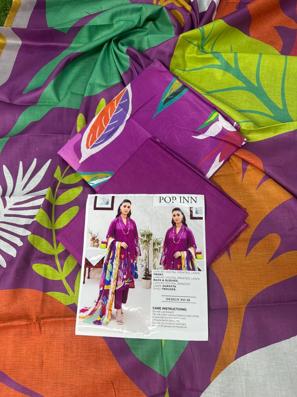 🌸 POPINN GULJEE 🌸 Lawn Unstitched 3 Pieces in Wholesale Price 🔥🧡