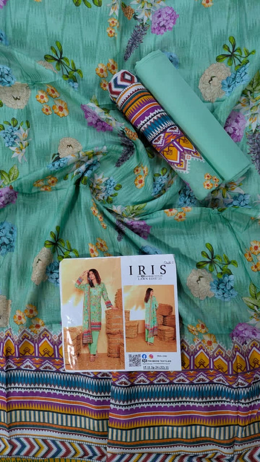 Iris Lawn 3Pcs Unstitched Collection