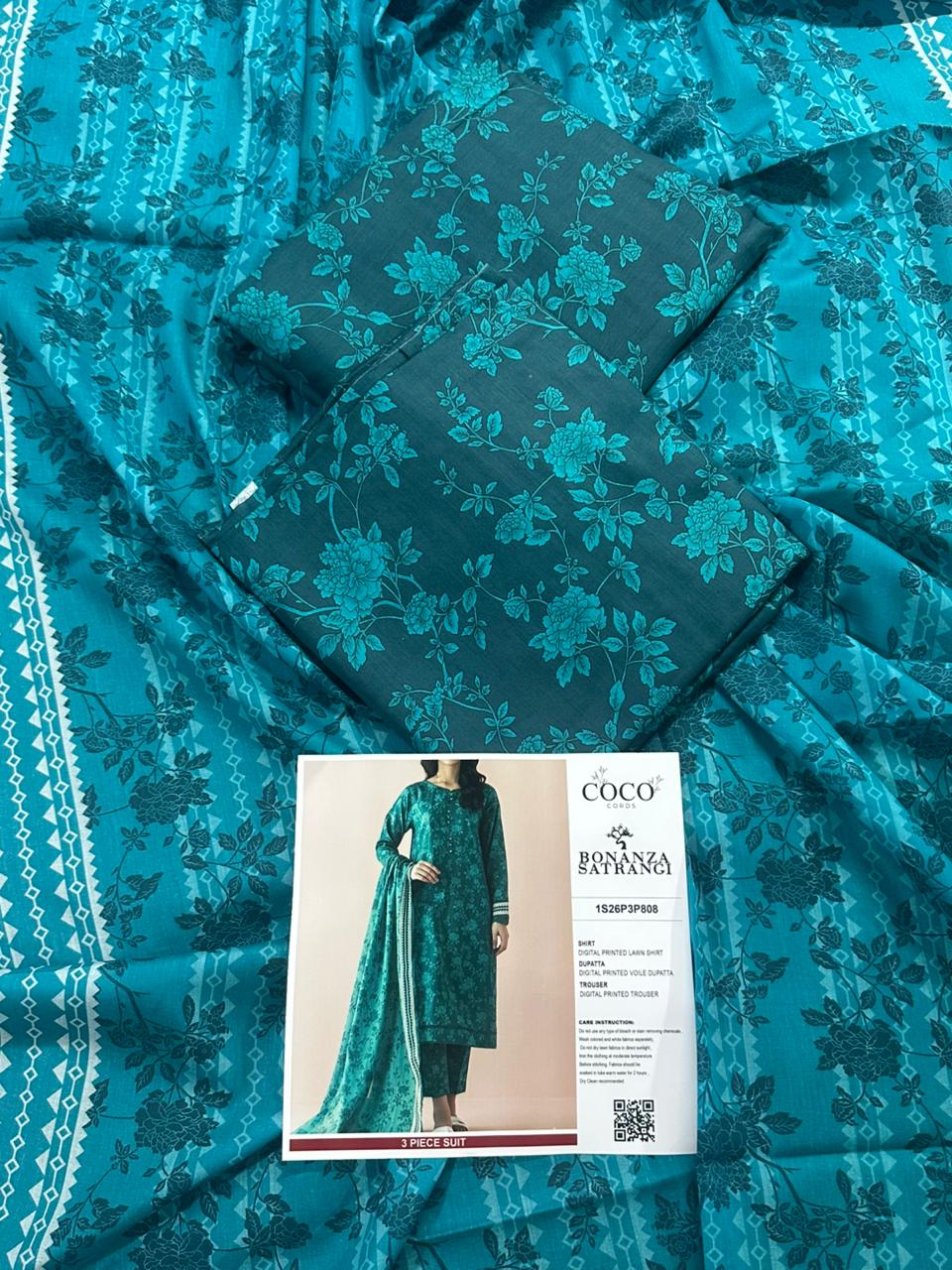 🌸 COCO CORDS By BONANZA 🌸 Lawn Unstitched 3 Pieces in Wholesale Price 🔥🧡