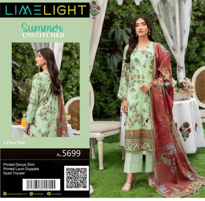 🌼 LIMELIGHT BANADORA 3PCS 🌼  2026 ☀️💎 3 Piece Unstitched Lawn 💎