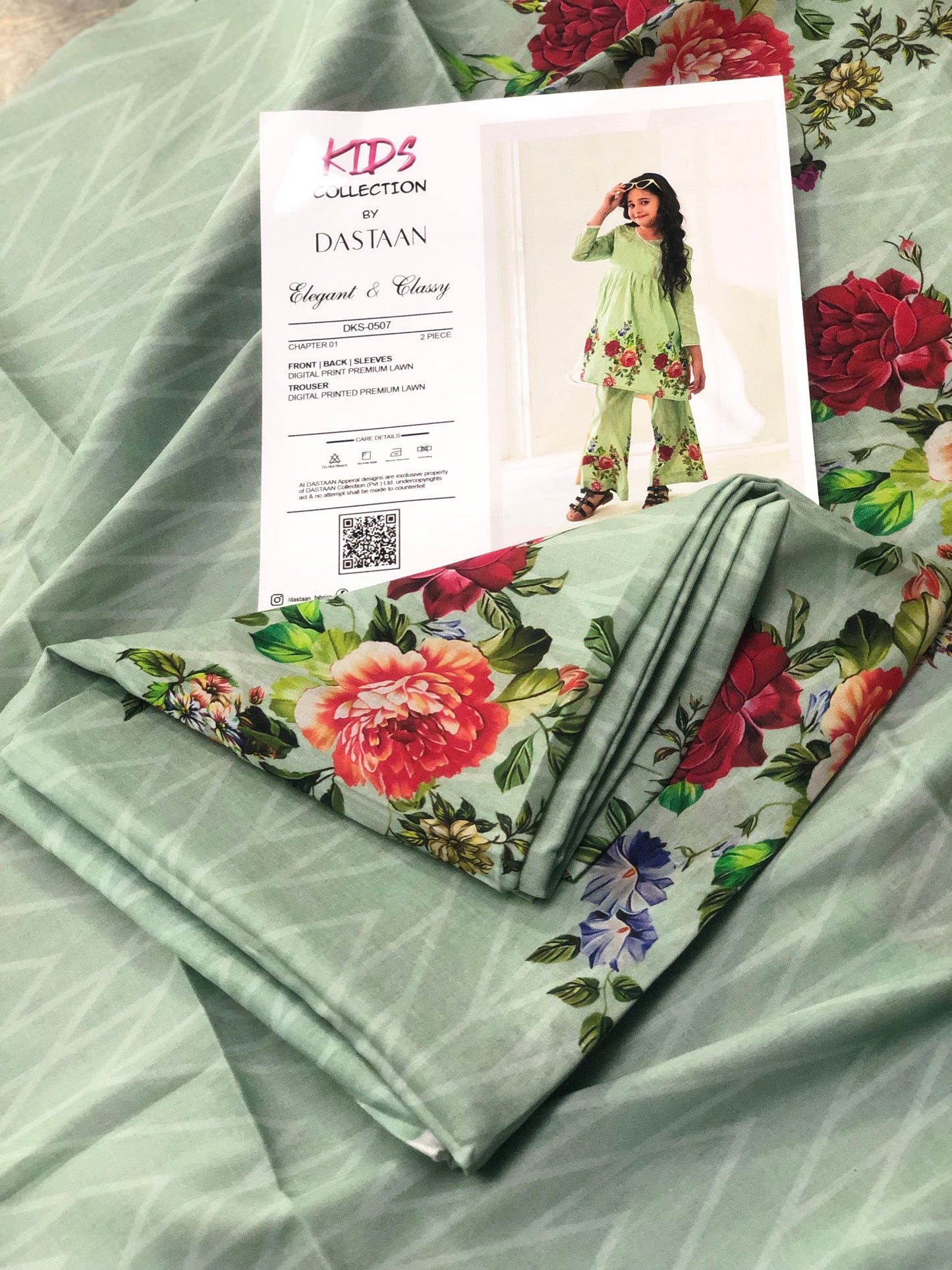 DASTAAN Unstitched Kids Collection Lawn 2 Piece 💕👧